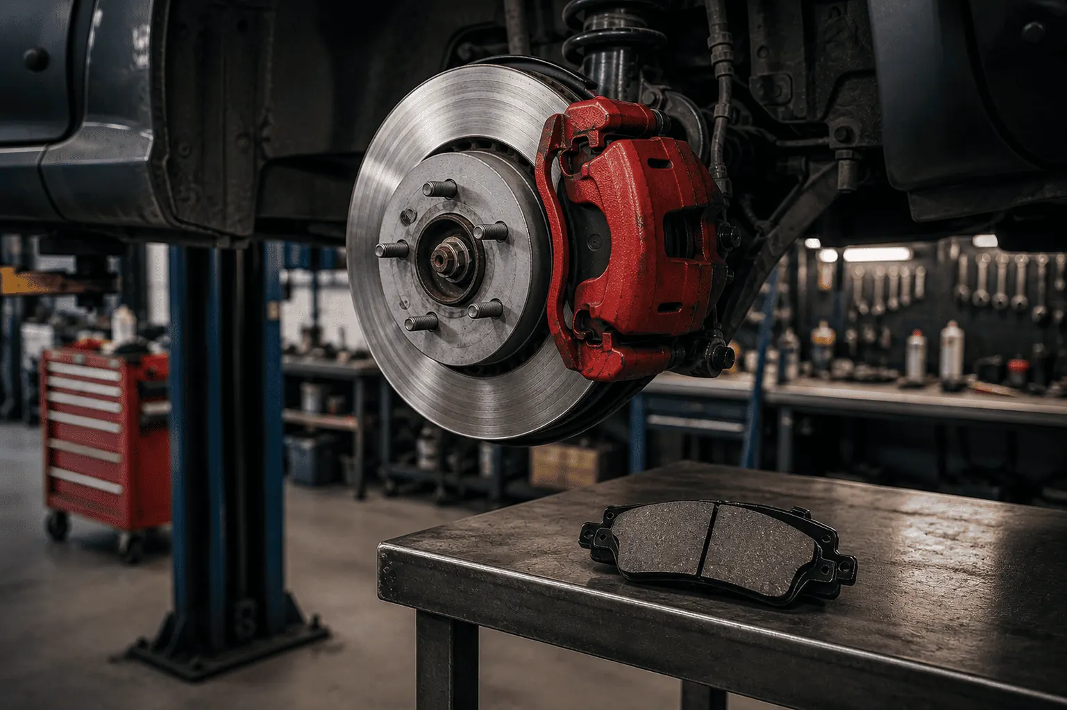 Brake Repair being carried out at Prime Lube in Surrey, BC