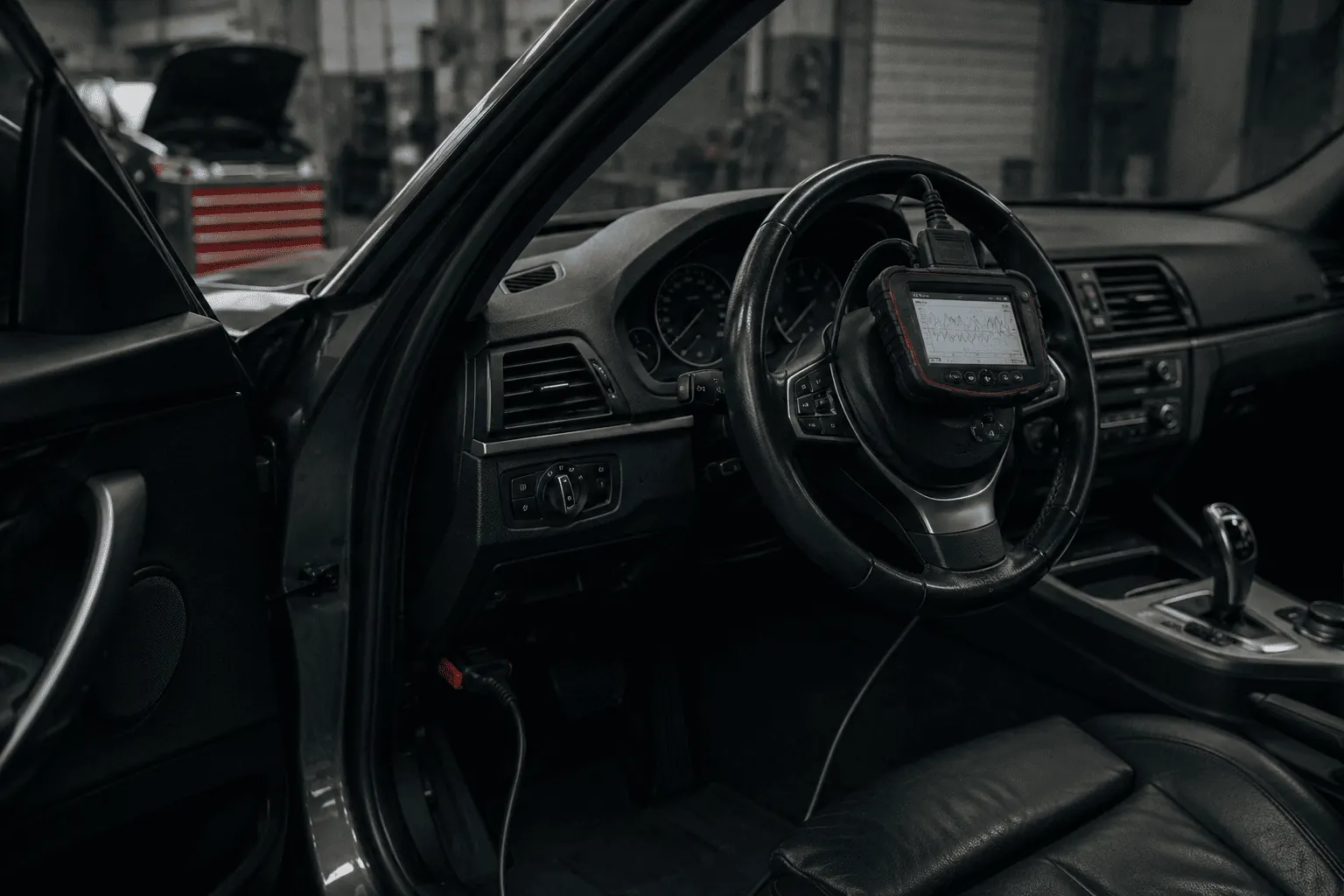 Engine Diagnostics being carried out at Prime Lube in Surrey, BC