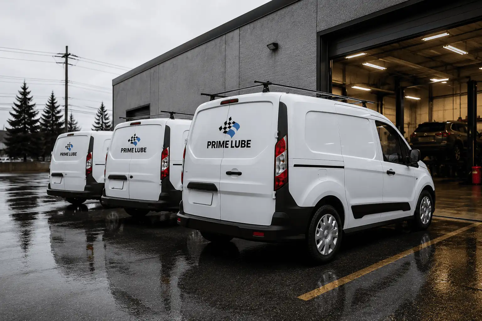 Fleet Service being carried out at Prime Lube in Surrey, BC