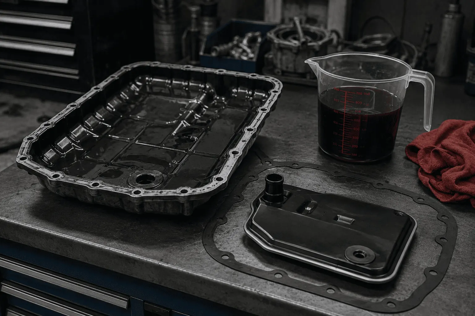 Transmission Service being carried out at Prime Lube in Surrey, BC